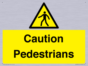 Caution Pedestrians